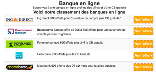 tableau comparatif banque en ligne